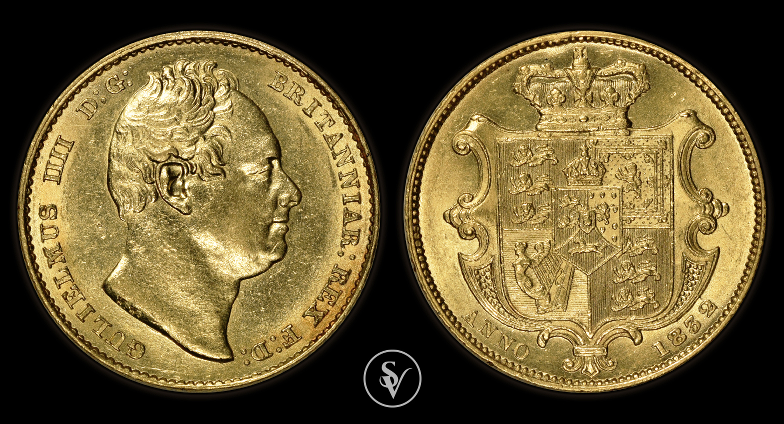 1832 William IV gold sovereign - Coins and collectables