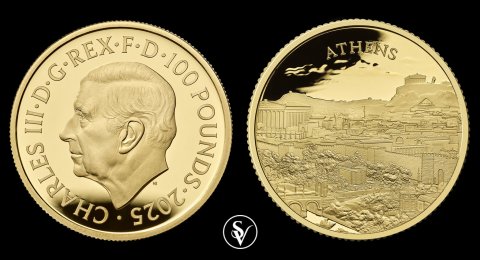 City Views Athens 2025 1oz Gold Proof Coin