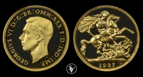 Great Britain 2 pounds 1937 George VI PR67CAM PCGS